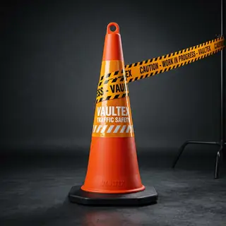 Vaultex traffic cones and road safety barriers
